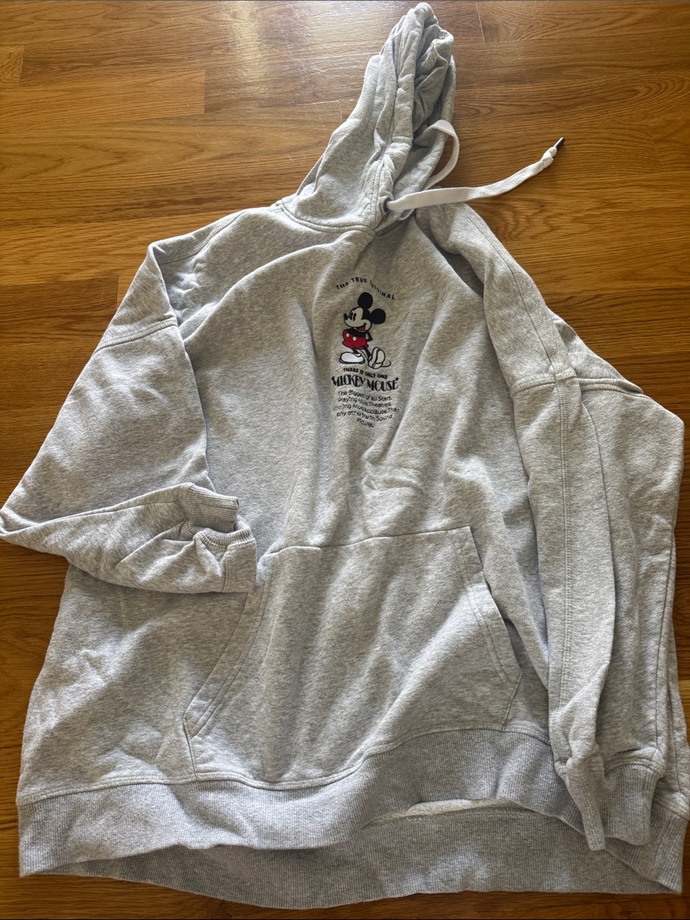 Disney Gray Mickey Mouse Zip-Up Style Hoodie